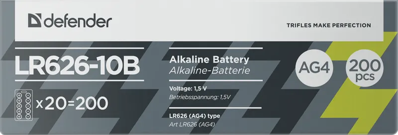 Defender - Alkaline patarei LR626-10B