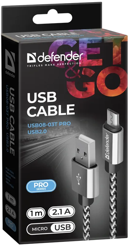 Defender - USB-kaabel USB08-03T PRO USB2.0