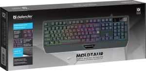 Defender - Juhtmega mänguklaviatuur Moldtaur GK-116