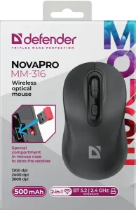 Defender - Optiline juhtmeta hiir NovaPro MM-316