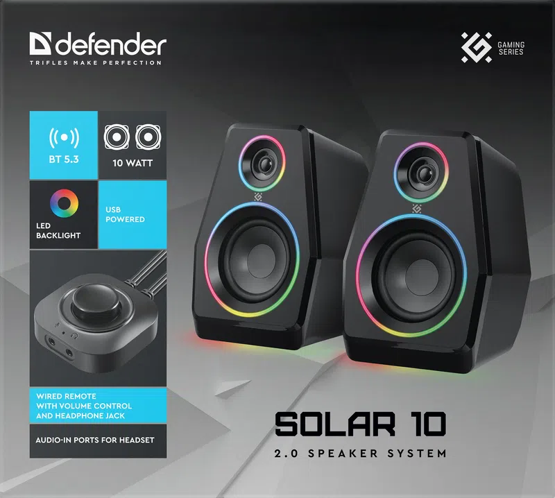 Defender - Akustikaline 2.0 süsteem Solar 10