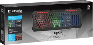 Defender - Juhtmega mänguklaviatuur Vipra GK-586