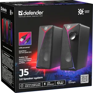 Defender - Akustikaline 2.0 süsteem J5