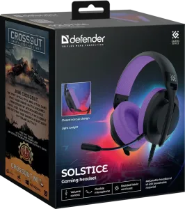 Defender - Pistikuga mängukõrvaklappid mikrofoniga Solstice