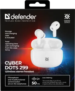 Defender - Juhtmeta kõrvaklappid mikrofoniga CyberDots 299